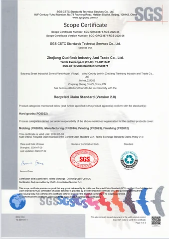 Supplied RCS scope certificate thumbnail