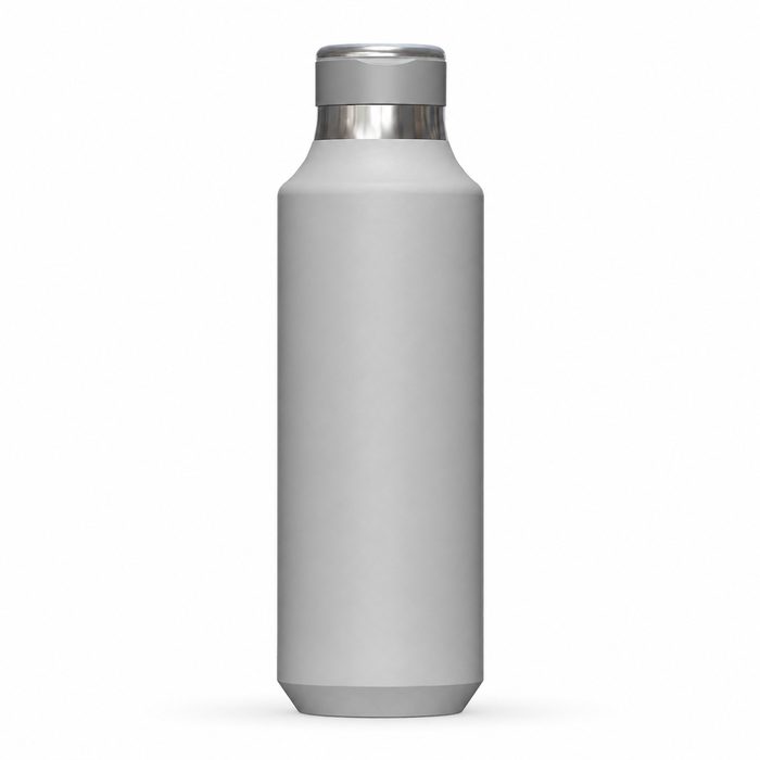 Grey classic bottle with stainless steel neck
